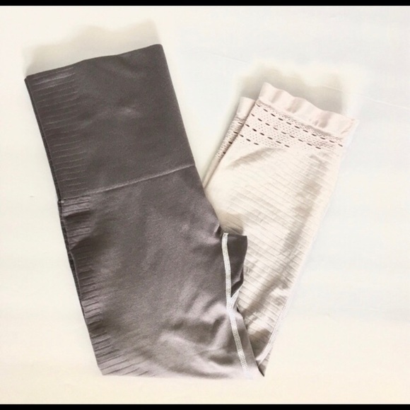 KIMITH Gradient ribbed perforated workout capris S - Picture 2 of 5